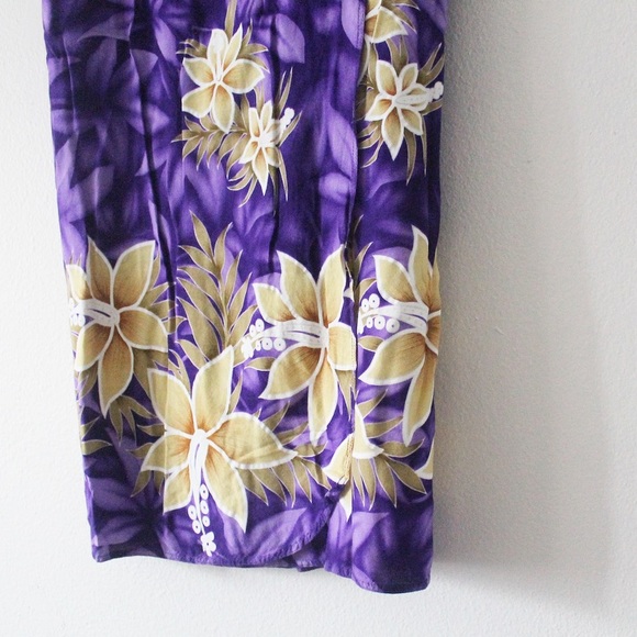 Unity Trading ONE SIZE Tie Side Tropical Floral Hawaiian Skirt L585 - Picture 4 of 5